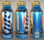 Miller Lite NFL12 Aluminum Bottle