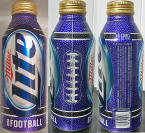 Miller Lite NFL12 Aluminum Bottle