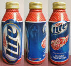 Miller Lite Red Wings Aluminum Bottle