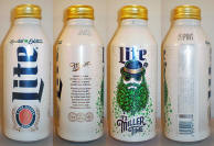 Miller Lite St Patricks Aluminum Bottle