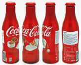 Coke Christmas Aluminum Bottle