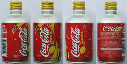 Japan Coke Lemon Aluminum Bottle