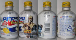 Diet Pepsi Star Wars Aluminum Bottle