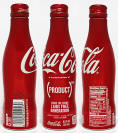 Coke Product Red Aluminum Bottle