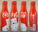 Coke Christmas Aluminum Bottle