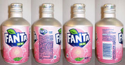 Fanta White Peach Aluminum Bottle