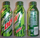 Mt Dew Aluminum Bottle