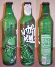 Mountain Dew Green Label Art Aluminum Bottle
