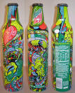 Mountain Dew Green Label Art Aluminum Bottle