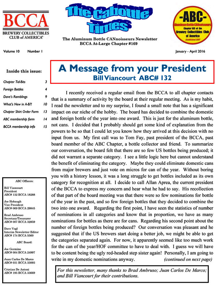 ABC Newsletter Vol 10 No 3