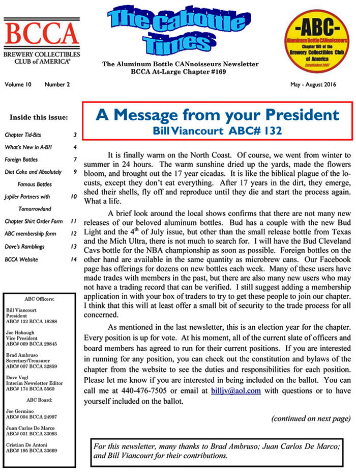 ABC Newsletter Vol 10 No 2