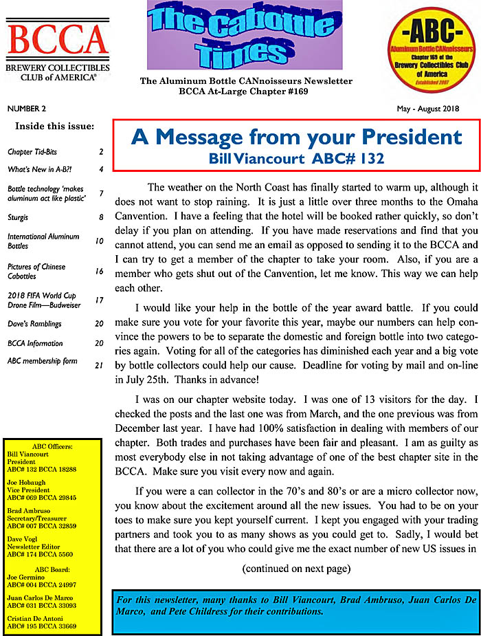 ABC Newsletter Vol 12 No 2