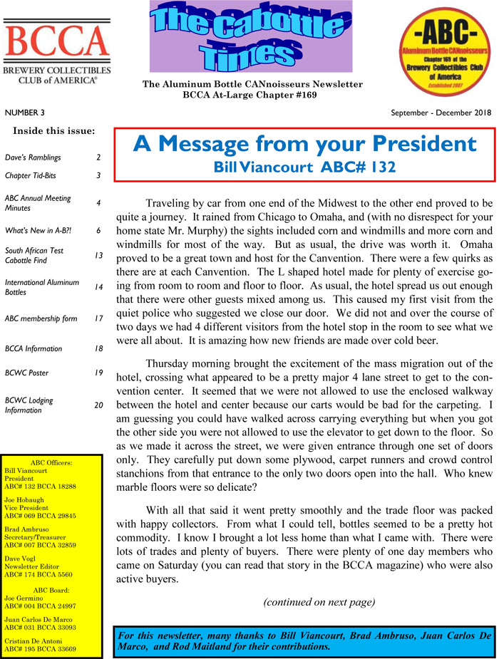 ABC Newsletter V12 N3