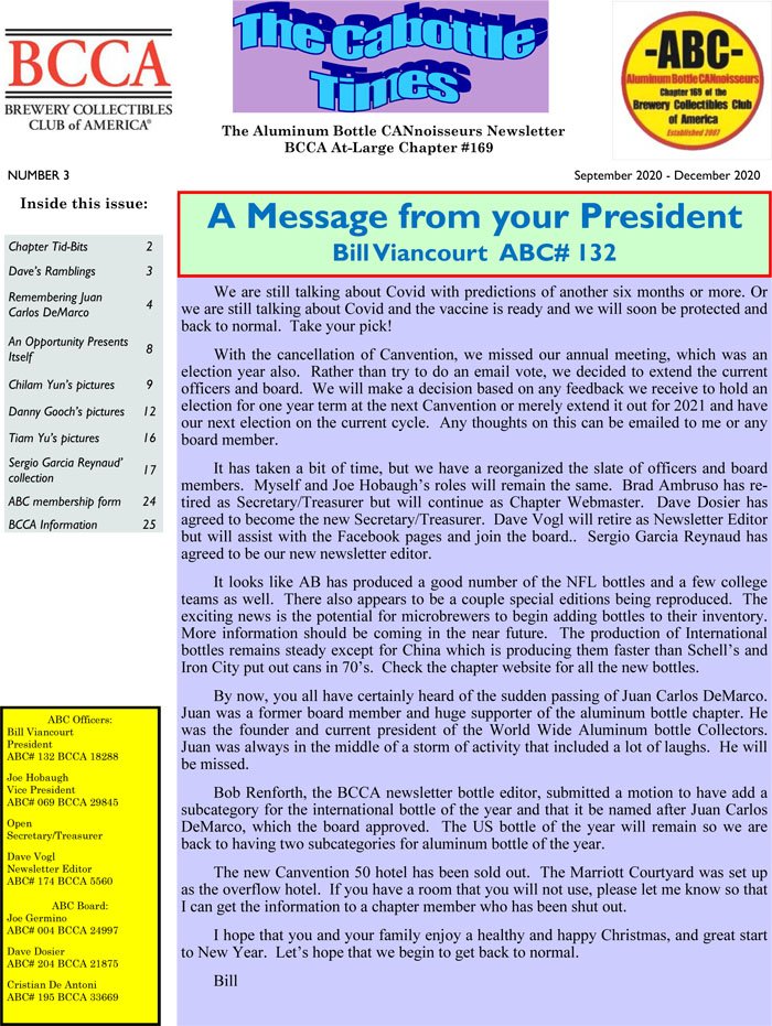 ABC Newsletter Vol 14 No 3