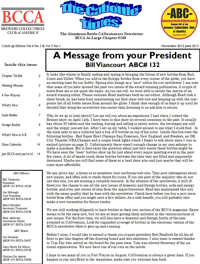 ABC Newsletter