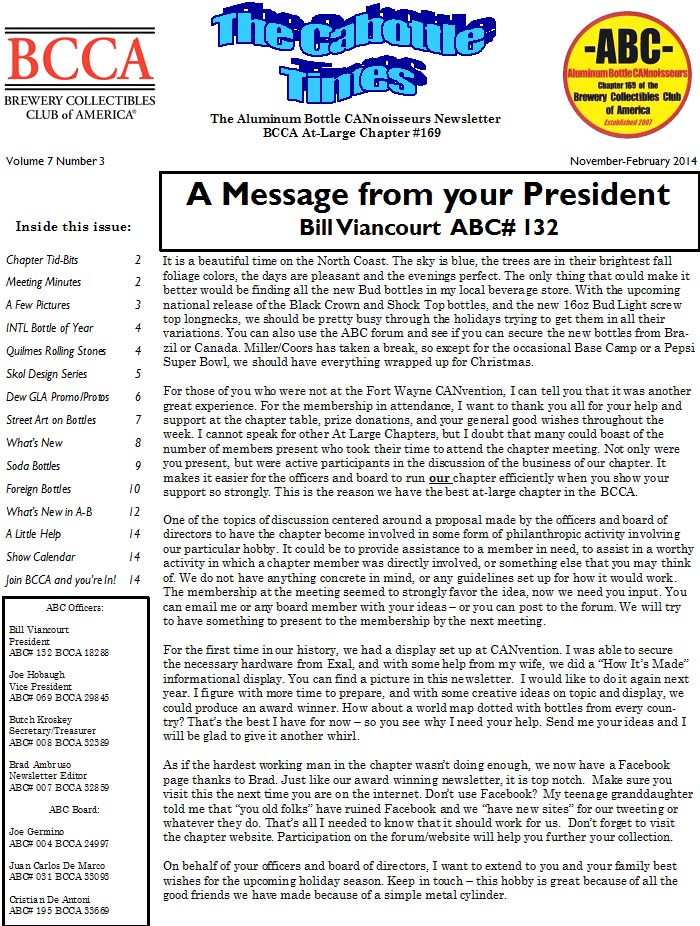 ABC Newsletter Vol 7 No 3
