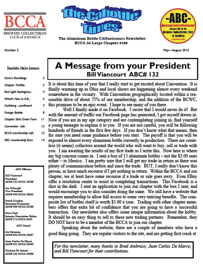 ABC Newsletter Vol9 No2