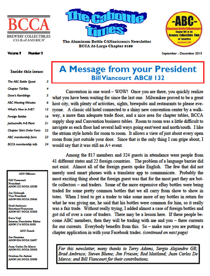 ABC Newsletter V9N3